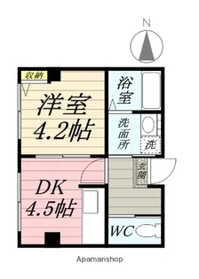 磨屋町きく井ビル【401号室】の間取り