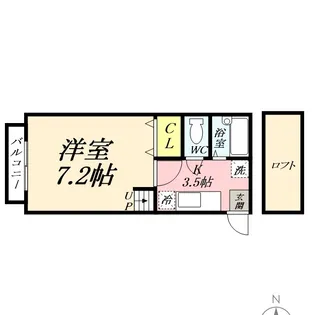 メゾンドゥクロワ【1階】の間取り