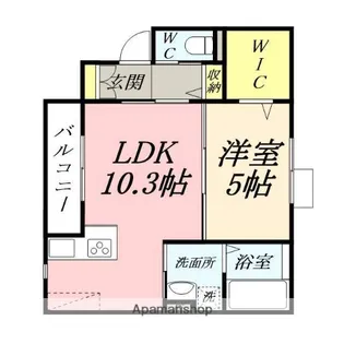 RIAN伊福町【2階】の間取り