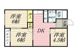 リレイズ葉月Ⅰ【2階】の間取り