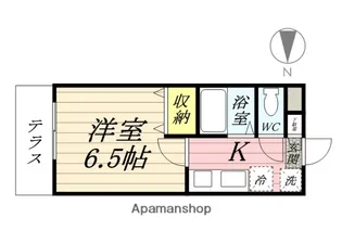 ウェーブレジデンス中仙道B棟【1階】の間取り