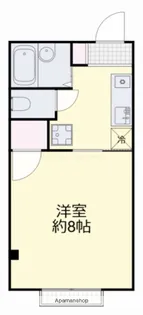 ALLUREⅢ【201号室】の間取り