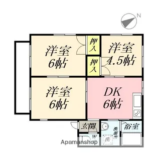 キャッスル豊成【2階】の間取り