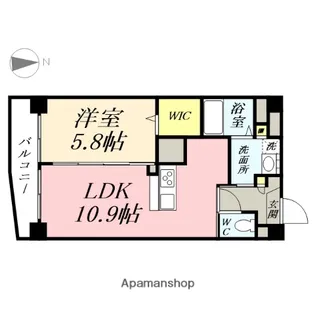 アリビオ高柳【403号室】の間取り
