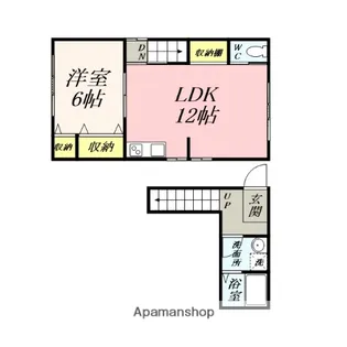 豊成エスコートパルM【東号室】の間取り