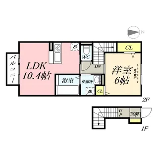 シャルール【1階】の間取り