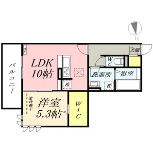 アフレシア浜【1階】の間取り