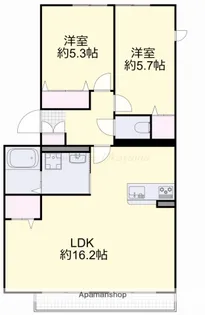 ベルグラース新保壱番館【1階】の間取り