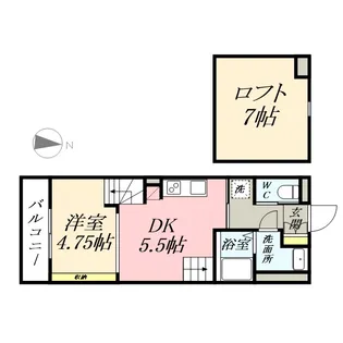 スカイガーデン青江【2階】の間取り