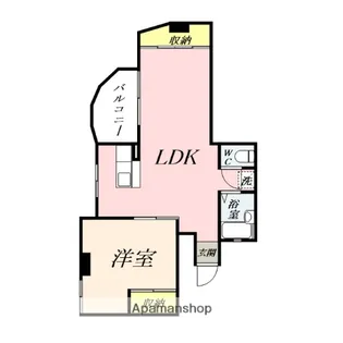 カサグランデ鹿田町【2階】の間取り
