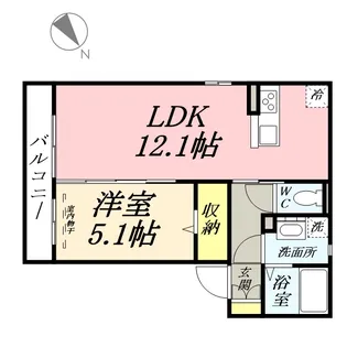 リンゴの家【2階】の間取り
