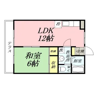 プレジール山河【1階】の間取り