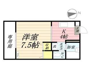 レジデ・アイ B棟【1階】の間取り