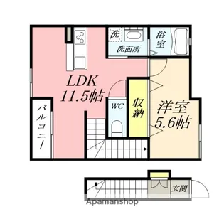 クレアA棟【2階】の間取り