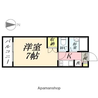 1Kの間取り画像