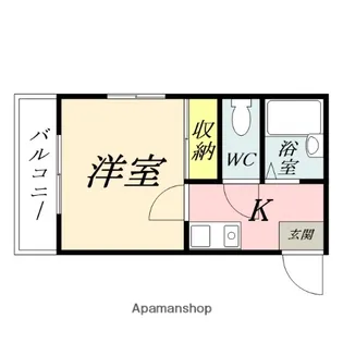 清輝橋第2レジデンス【107号室】の間取り