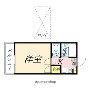 清輝橋第2レジデンス【1階】の間取り