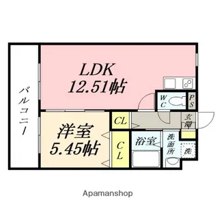 Wisteria【5階】の間取り