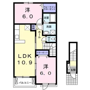 フルハウス和Ⅱ【2階】の間取り