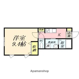 1Kの間取り画像