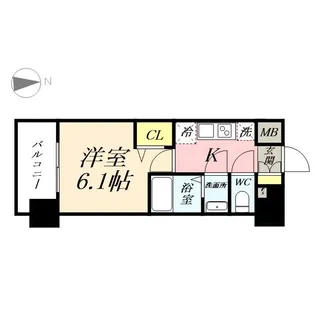 プレサンス岡山駅前【0404号室】の間取り