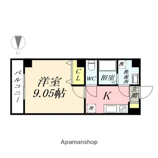 プライムスクエア青江【6階】の間取り