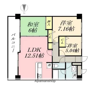 アルファステイツ新屋敷公園【2階】の間取り