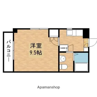 サニーフラッツ【4階】の間取り