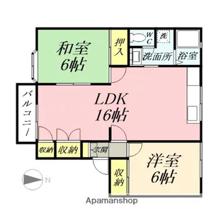 メゾン・ヴェルデA【2階】の間取り