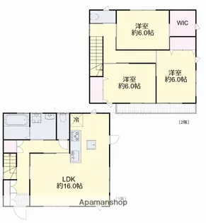岡山県岡山市南区米倉【一戸建】の間取り