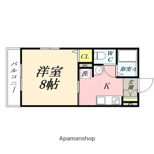 ボヌールEAST【2階】の間取り