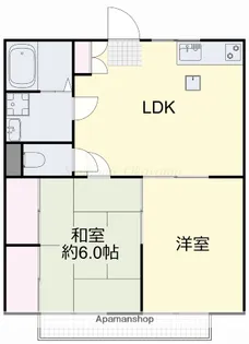 プチアリスA棟【1階】の間取り