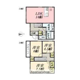 岡山県岡山市北区北長瀬本町【一戸建】の間取り