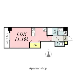 ガーデン富田町【7階】の間取り