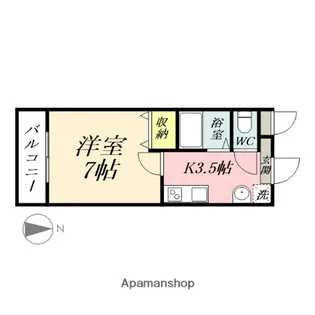 クレセント富町【1階】の間取り