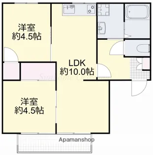 ピュアB【201号室】の間取り