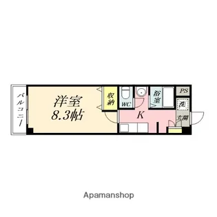 HILL COLLEGE DAIGAKUMAE【5階】の間取り