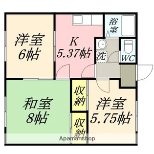 エンジェルパレスⅡ【101号室】の間取り