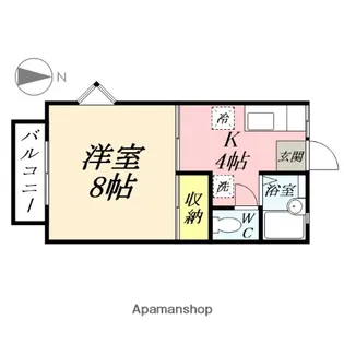 レーベンハイツ【205号室】の間取り