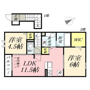 FELICITTA【2階】の間取り