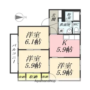 グランシード C棟【1階】の間取り