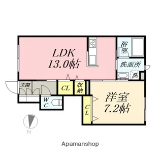 メイユール【1階】の間取り
