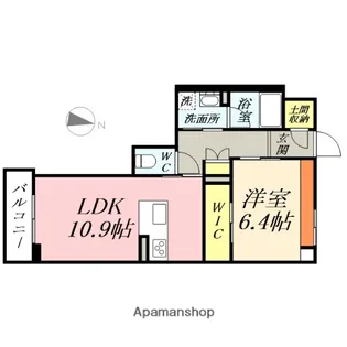 ソレイユコート中仙道【2階】の間取り