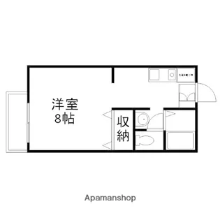 フォレスト桑野B【1階】の間取り