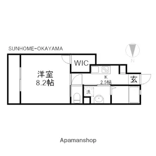 ESLEAD HOUSEN【1階】の間取り