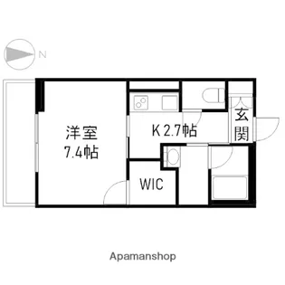 エステイ学南町【3階】の間取り