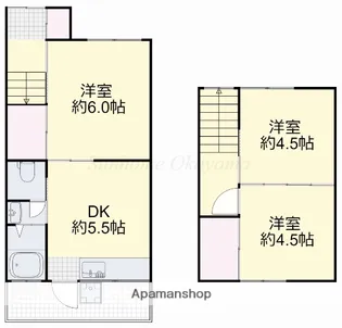 岡山県岡山市南区芳泉4丁目【タウンハウス】の間取り