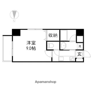 LE CUBE富田町【3階】の間取り