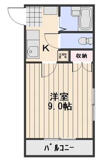奥田西町ハイツ【4階】の間取り