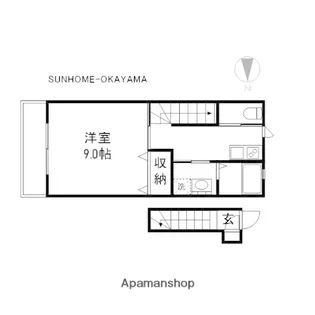 CENTRAL STEED【2階】の間取り